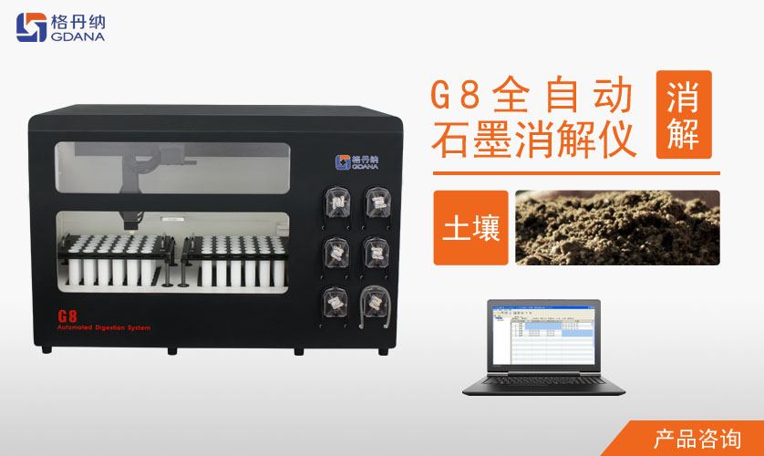 G8全自動(dòng)石墨消解儀對(duì)土壤中Cd、Cr、Cu、Pb、Ni、Zn金屬的消解